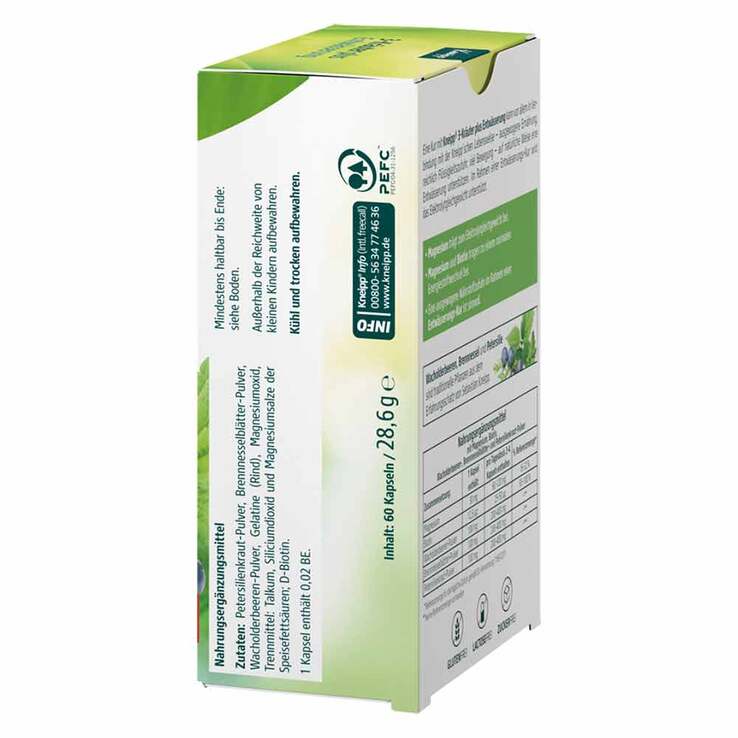 Kneipp 3-Kräuter plus Entwässerung Kapseln, 60 St