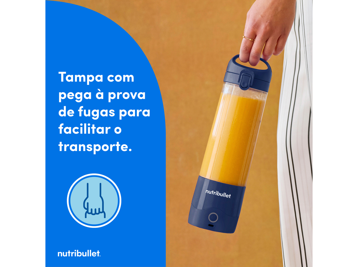 LIQUIDIFICADORA NUTRIBULLET PORTABLE NBP003NBL 475ML
