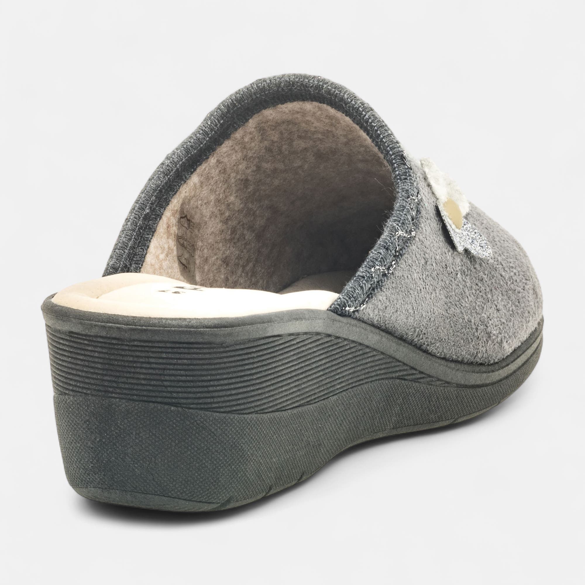 Pantoufles sabots Femme gris