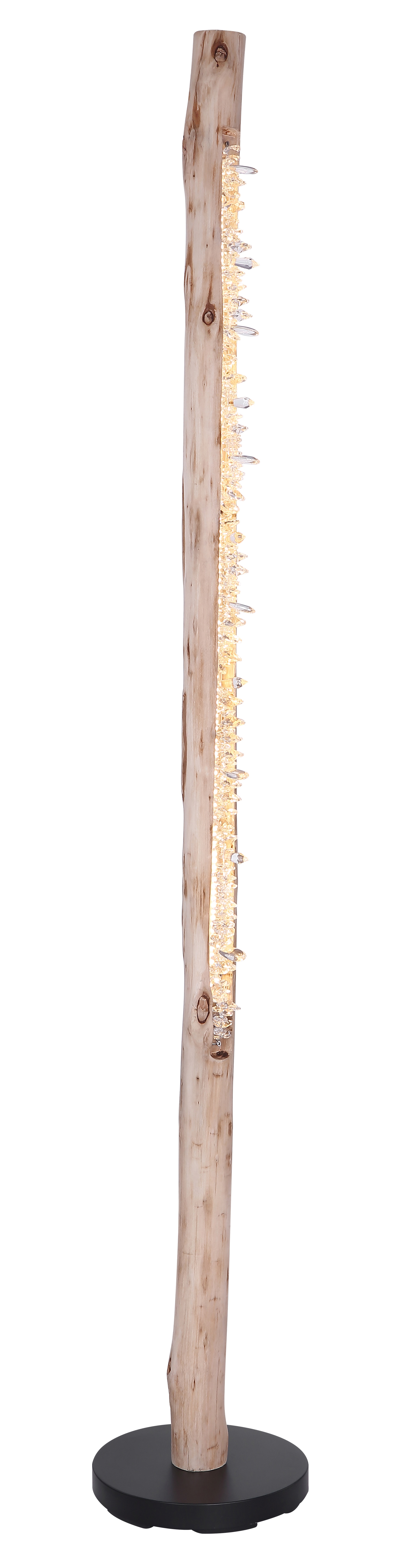 GLOBO LED Stehlampe FELICITAS 151 cm schwarz /Holz