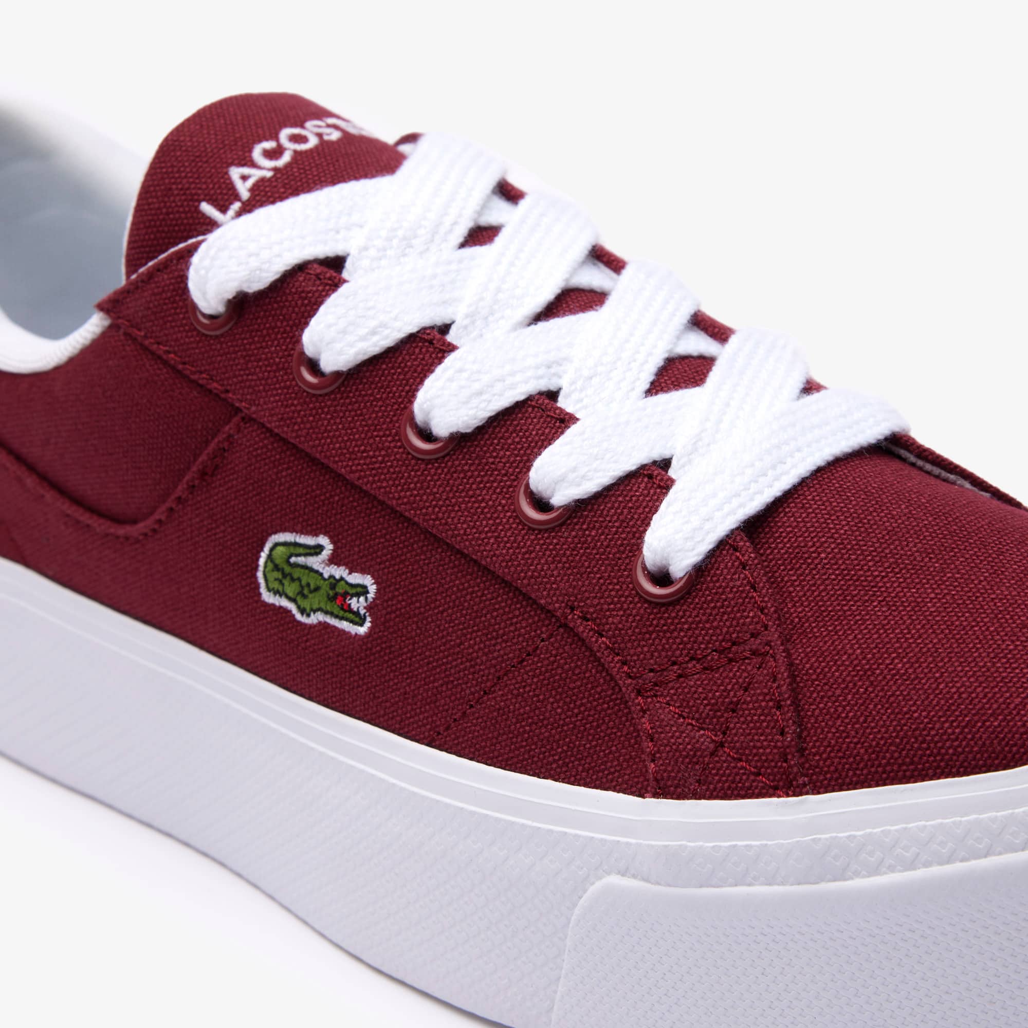 Sneakers Ziane Platform femme en textile Sneakers - Rouge - Lacoste - Femme