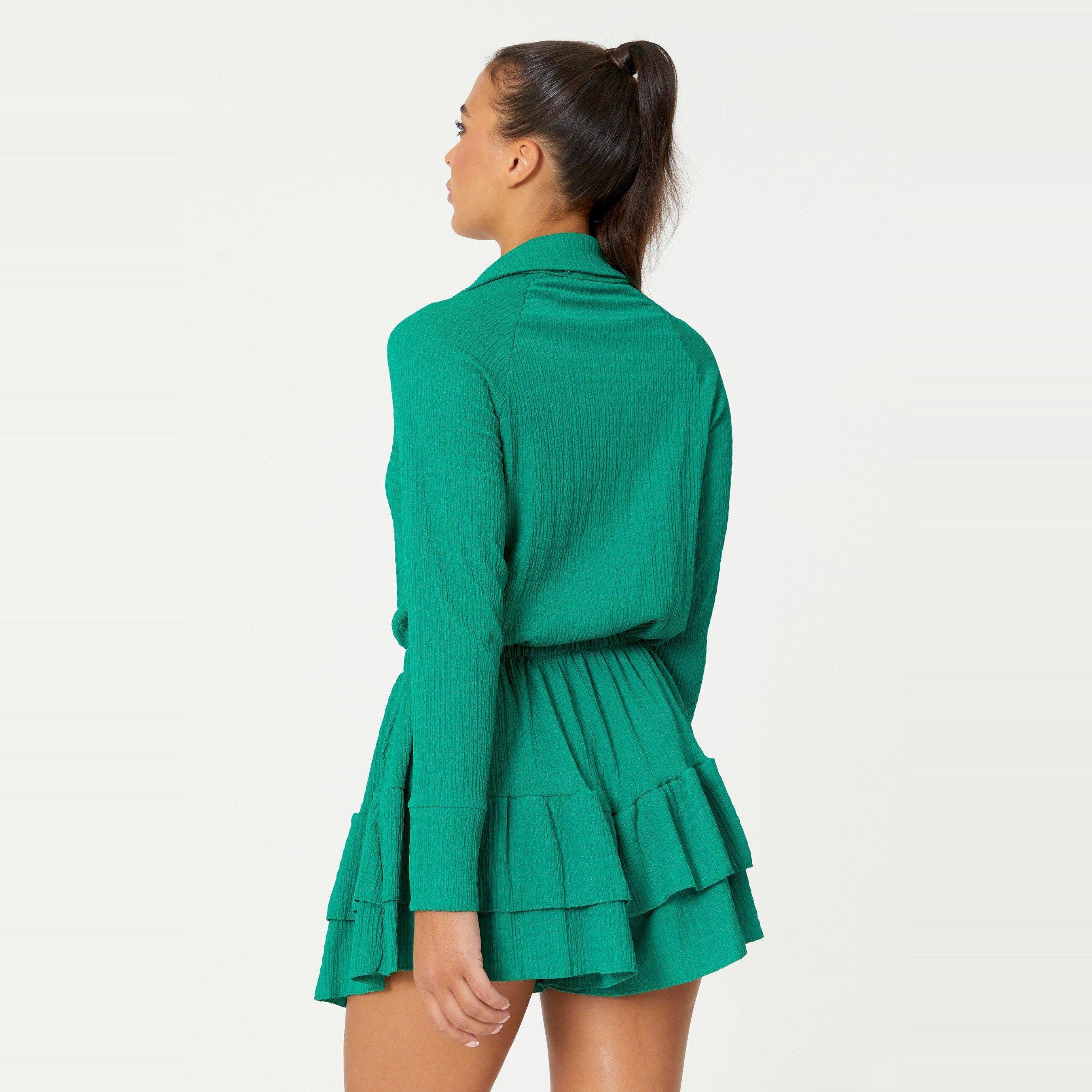 Be You BY Collar Top and Shorts Set Womens