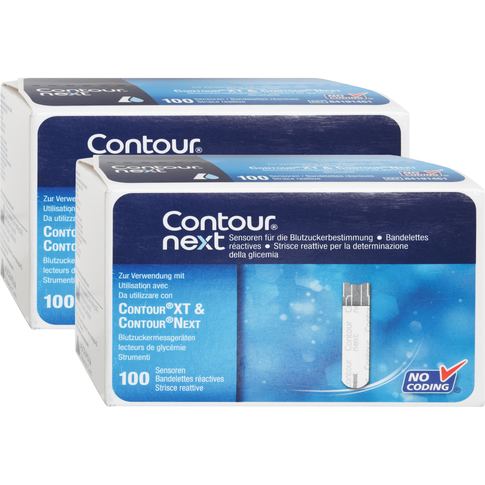 Contour Next Sensoren, 2 X 100 Stk