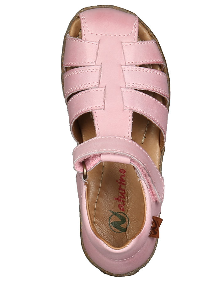 Leder-Sandalen SEE mit Zehenschutz in rosa