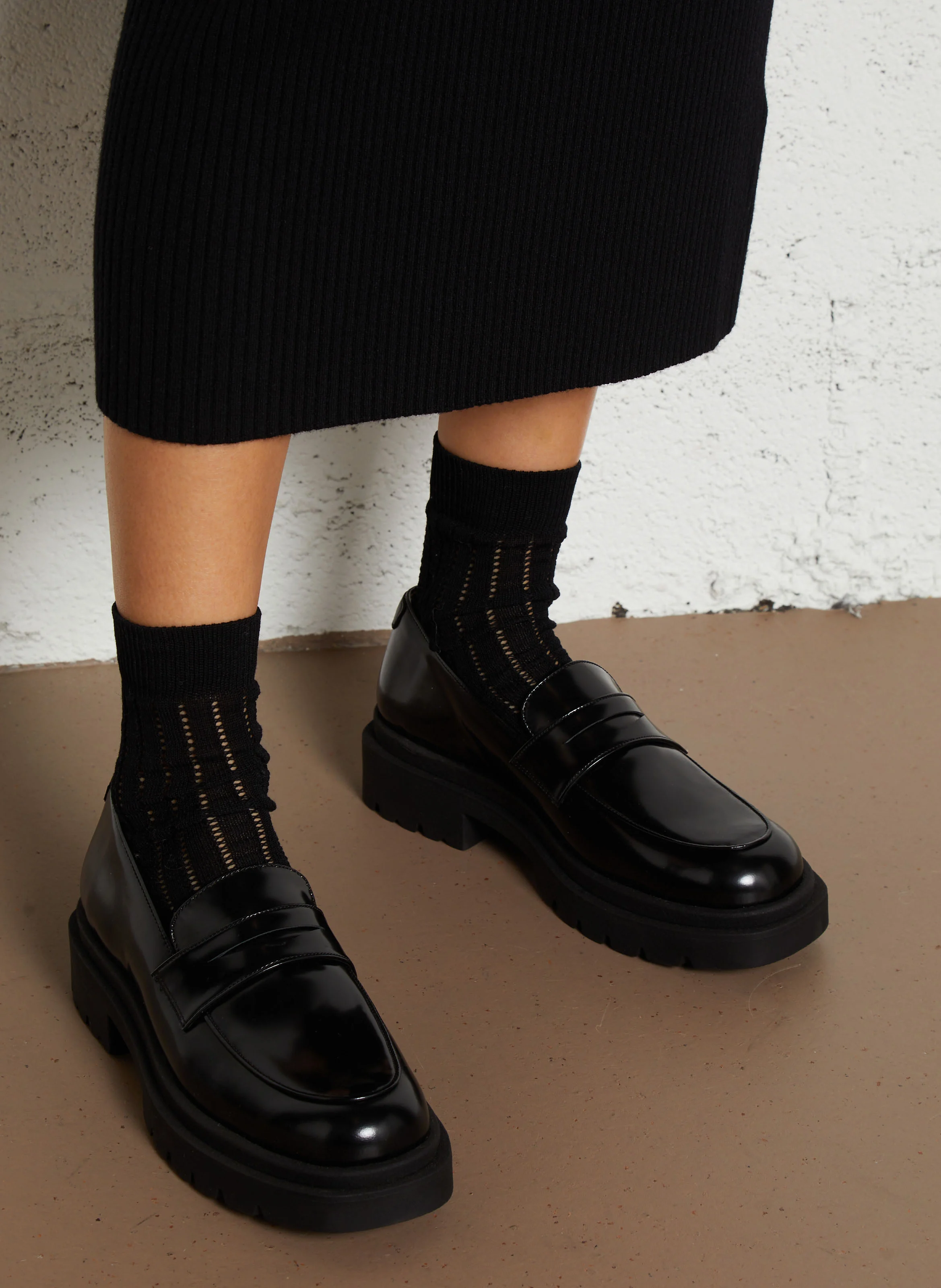 SALMA - Mocassins en cuir | Noir