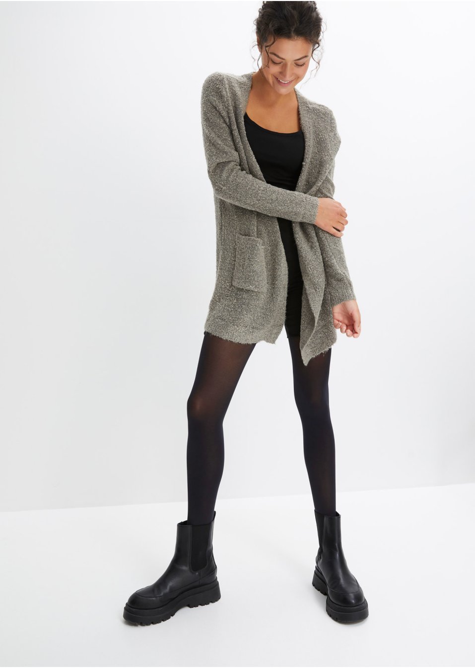 Collant modelant 50den avec taille confortable, avec polyamide recyclé