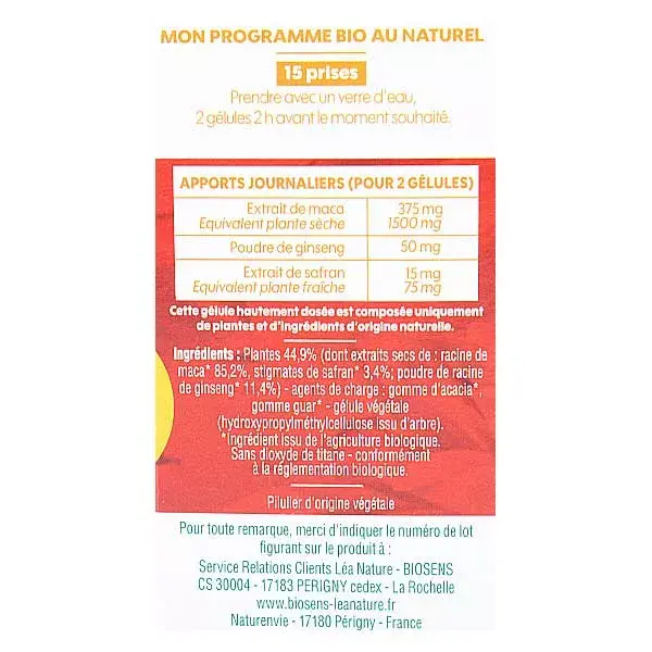 Biosens Aphrodis Bio 30 gélules