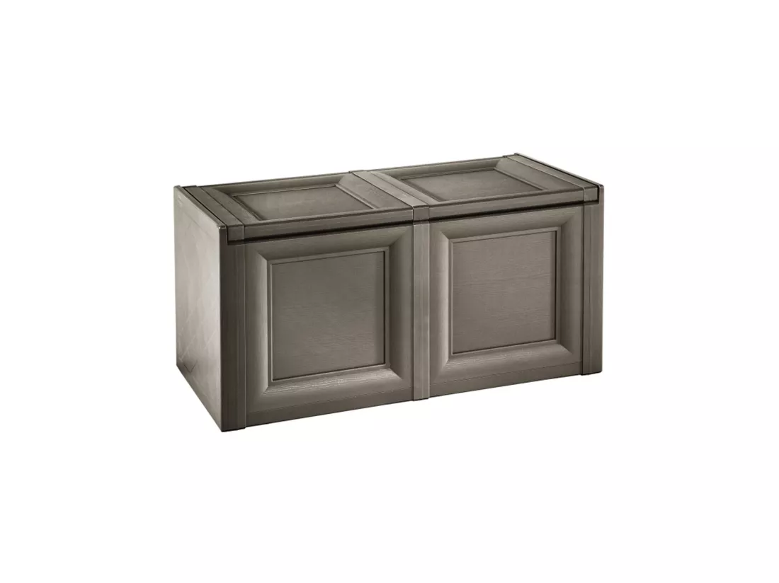 Omnimodus coffre de rangement wengue 86,5 x 40 x 44 cm angora 86 x 40 x 42cm