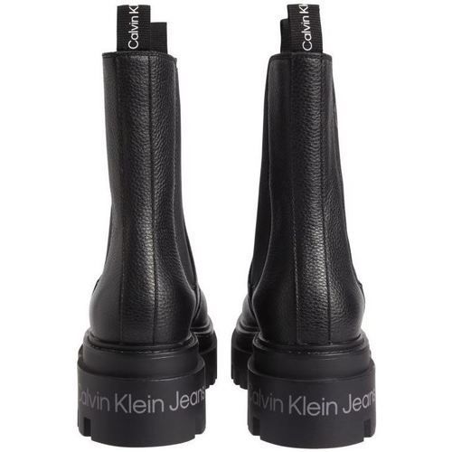 Calvin Klein Jeans - BOTAS FLATFORM CHELSEAMUJER Negro