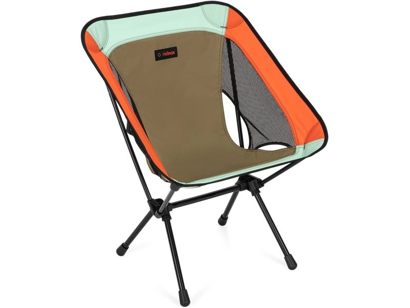 HELINOX Chair One (re) Hellbraun/Mint/Orange Stuhl mit Aluminiumlegierung