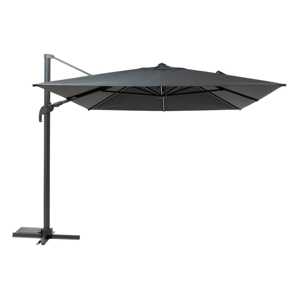 PARASOL DECENTRE MELHIA 4X3M LUMINEUX GRAPHITE ANTHRACITE