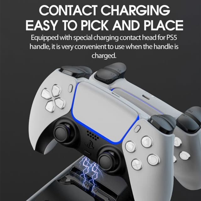 IPEGA til PS5 Dual Controller Ladestander Køleventilator Headset Opbevaringsstand