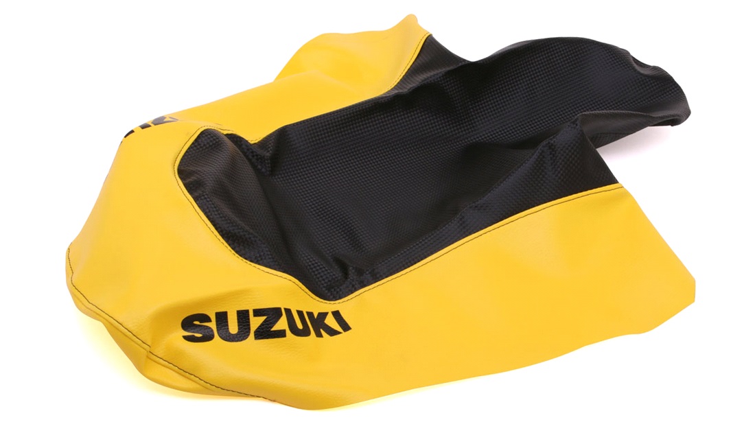 Sædebetræk, sort/gul, Suzuki SMX