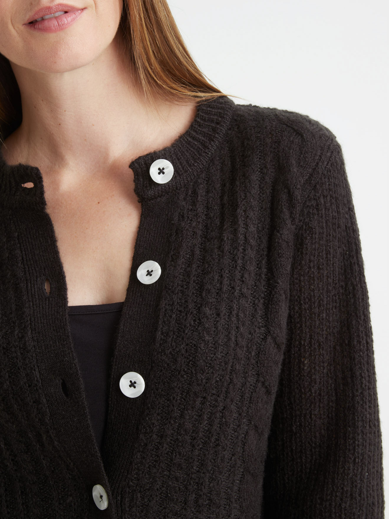 Cardigan à torsades