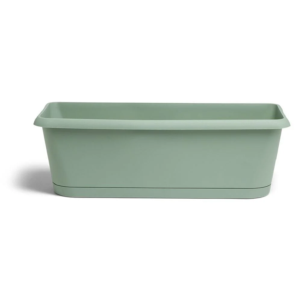 Jardinière Chorus verte 9,4L 48,8x18,8xH16,1cm