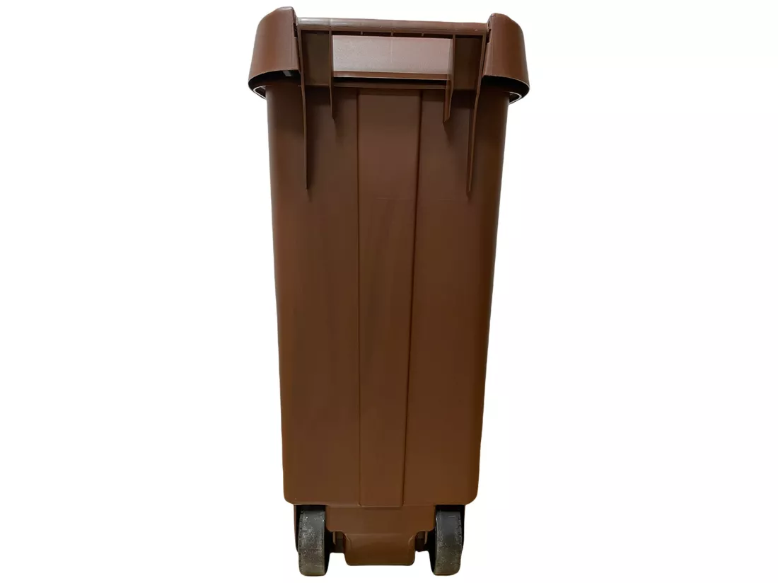 Container recycle 110 litres, fermé avec le couvercle, idéal pour le recyclage des déchets organiques, avec des roues, L42 P57 H88