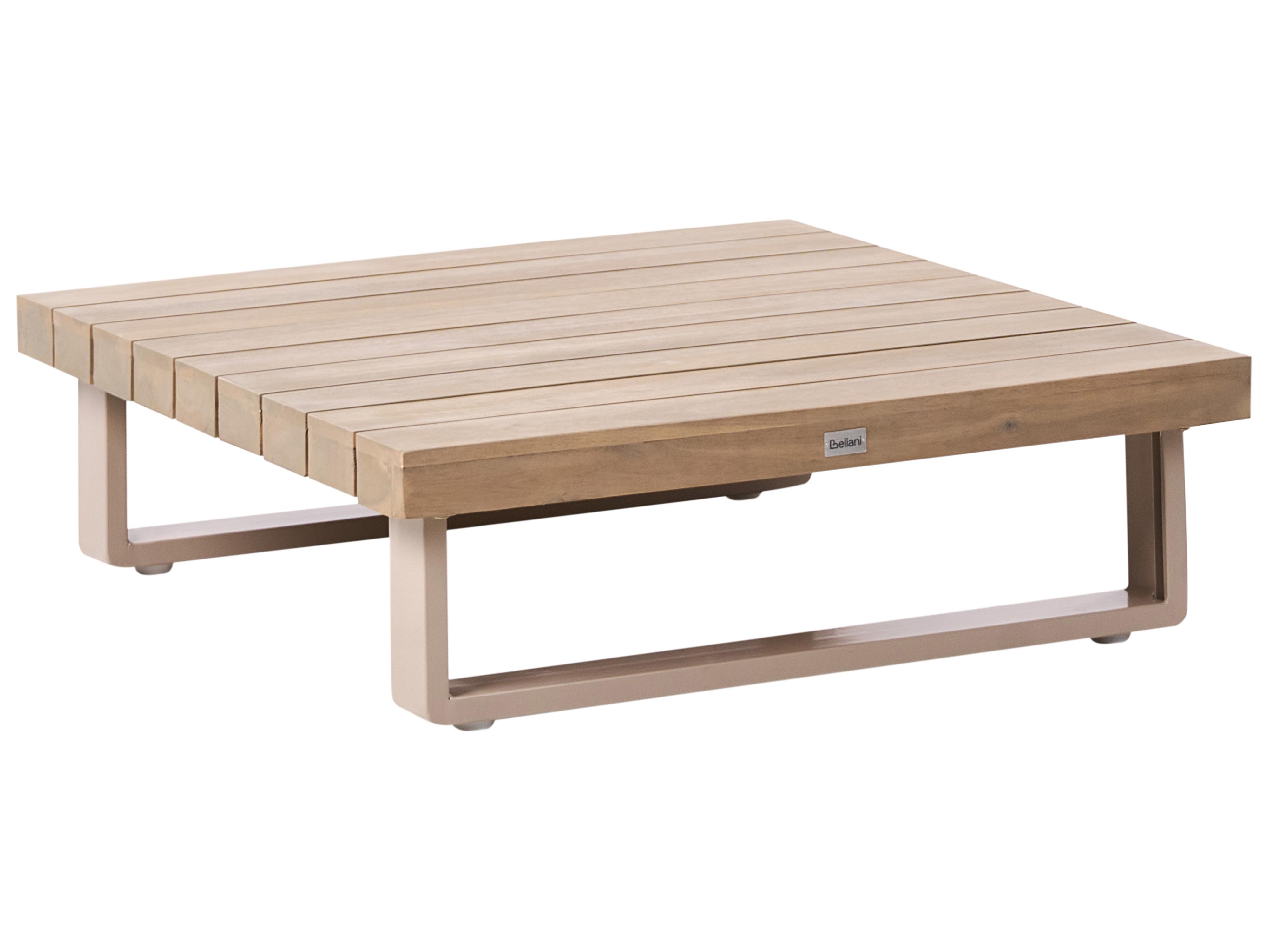Tuin hoekloungeset met tafel 5-zits MYKONOS rechtszijdig Gecertificeerd acaciahout Taupe