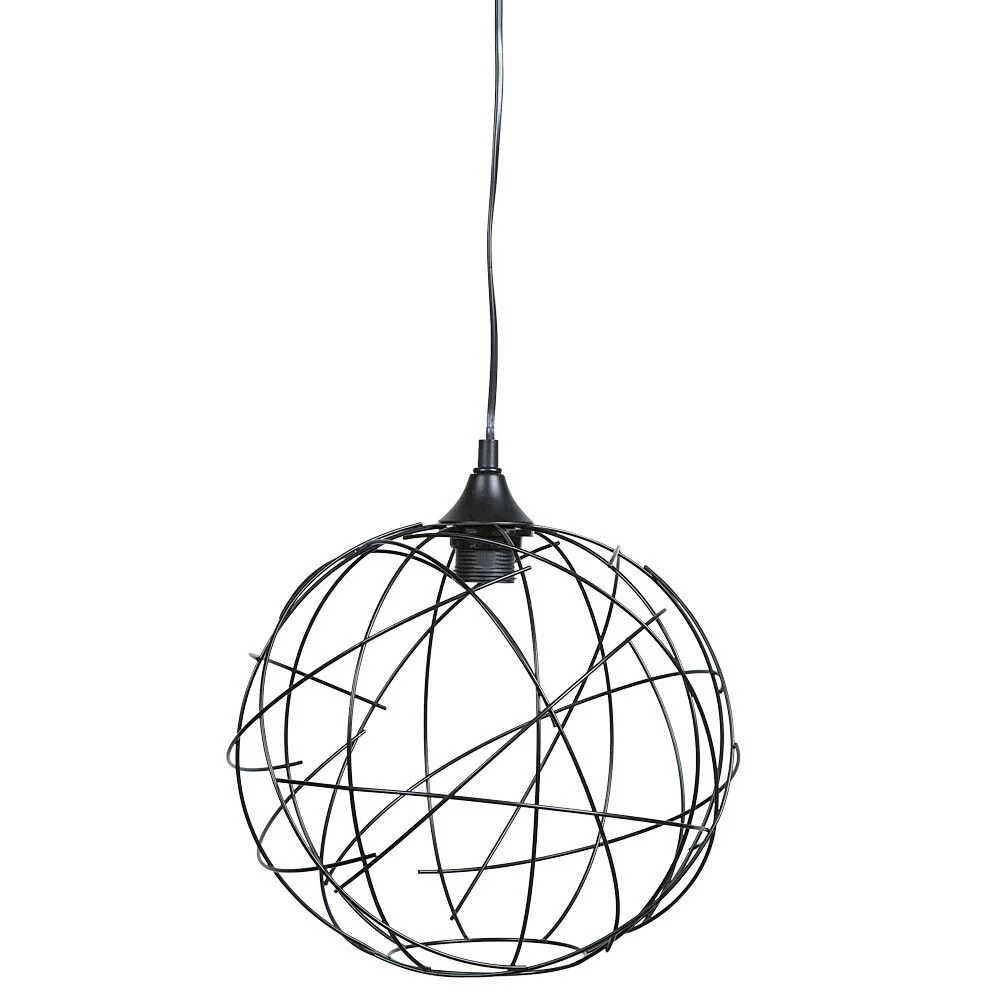 Suspension ronde courbe géométrique métal