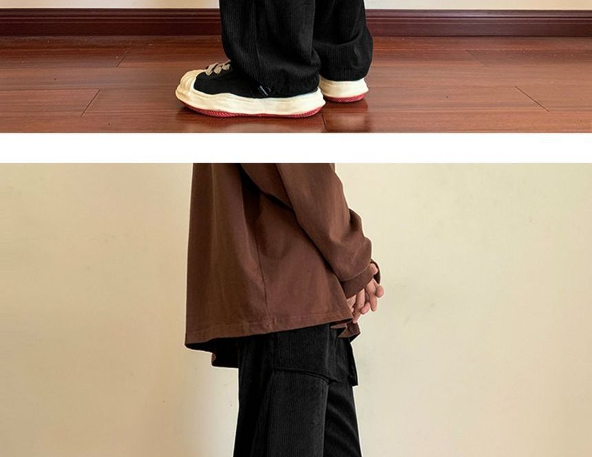 Lorencho - Corduroy Cargo Straight Leg Broek