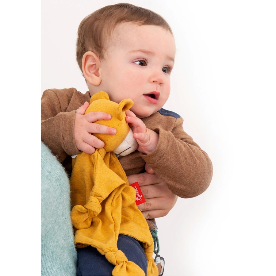 sigikid® Schnuffeltuch Bär Yellow gelb