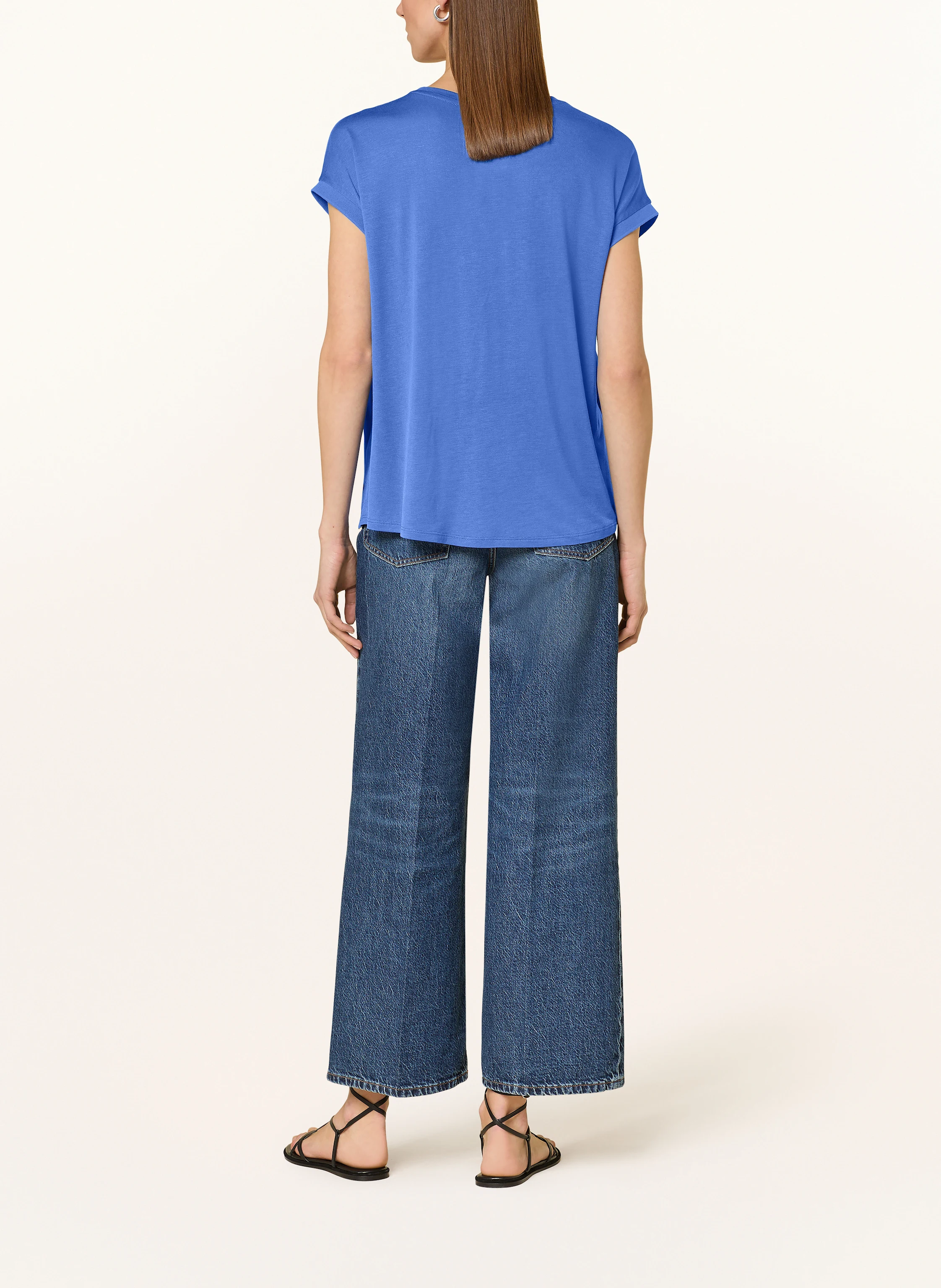 oui Blusenshirt im Materialmix