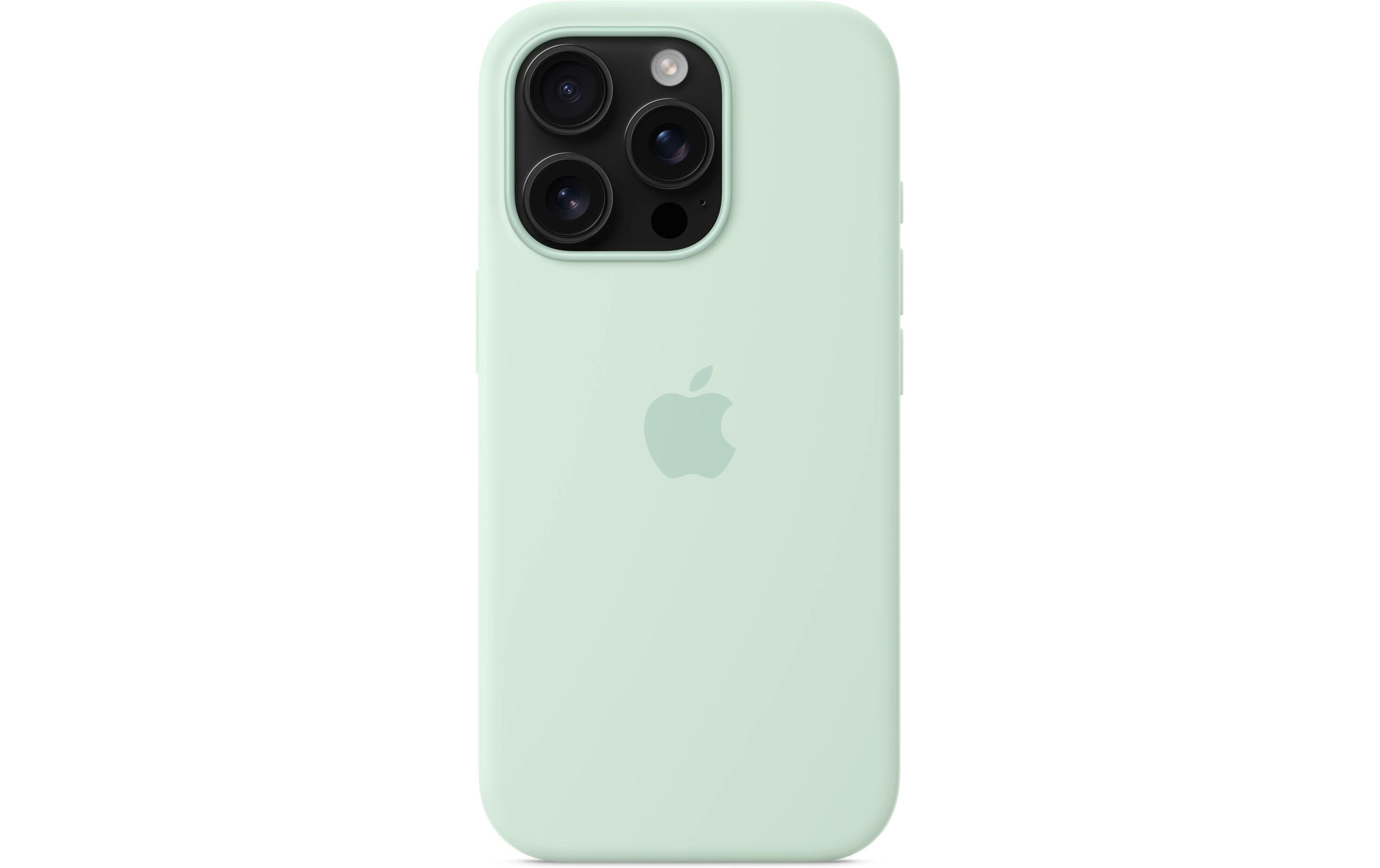 Silicone Case mit MagSafe iPhone 16 Pro AquamarineSilikon-Backcover mit «MagSafe» für das Apple iPhone 16 Pro