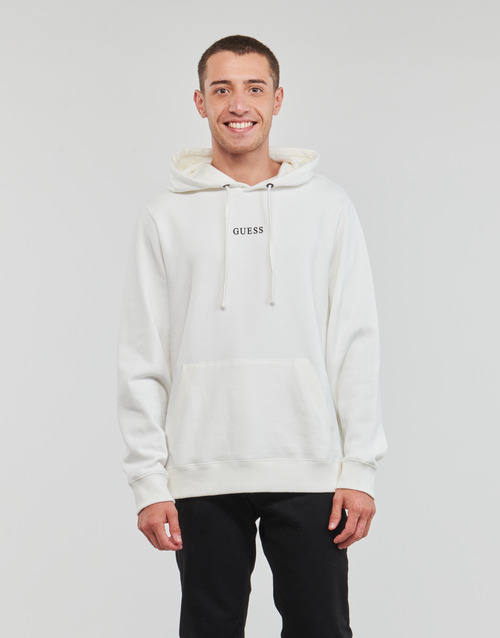Guess - ROY GUESS HOODIE - Blanc