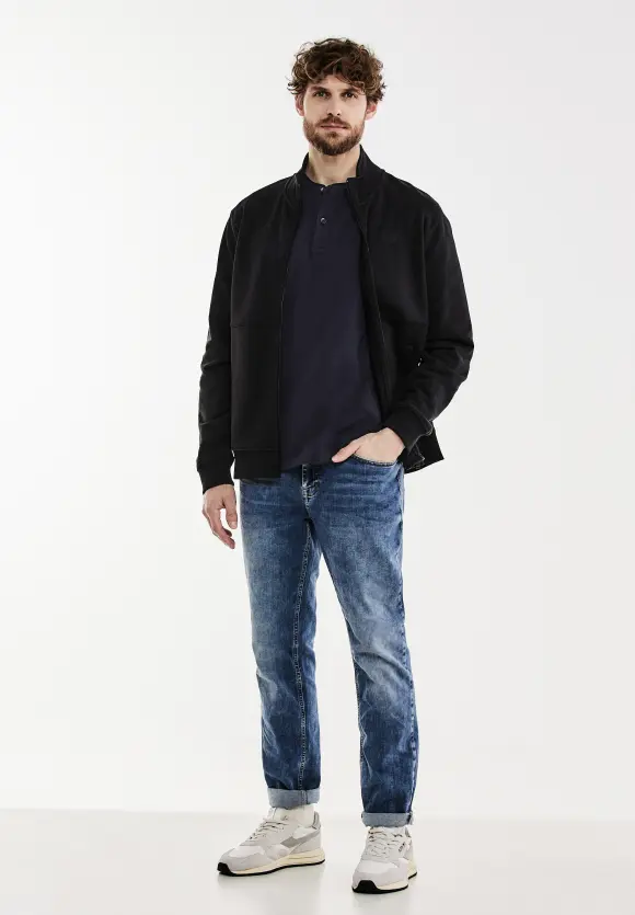 Henleyshirt - eclipse blue