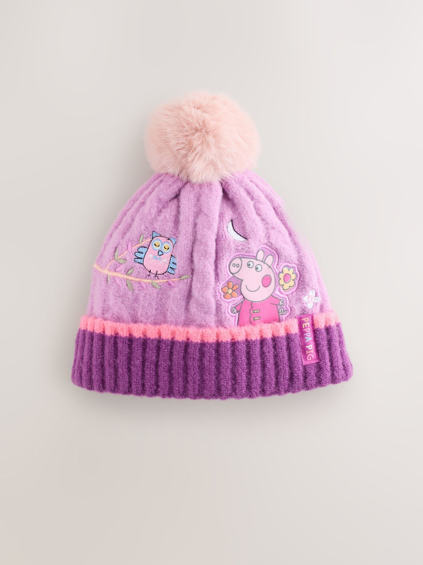 Paars - Peppa Pig-muts (1-10jr)