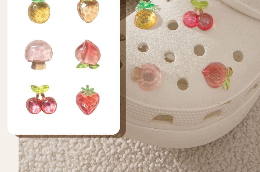 Dewy Kiss - Fruit Clog Schoen Charm / Set