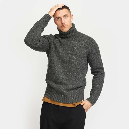 Revolution High Neck Striktrøje, Black, XL