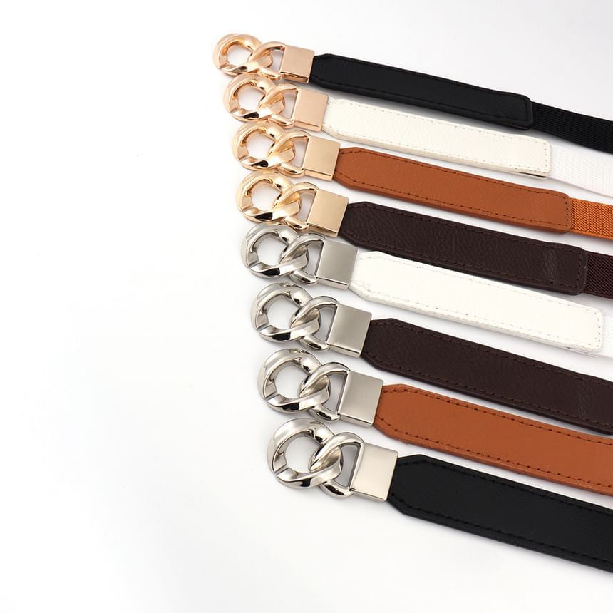 Bolgivy - Dikke elastische riem met ketting