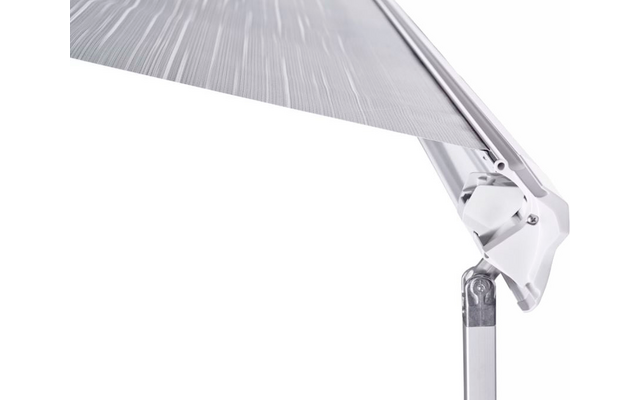 Thule Omnistor 6300 Dachmarkise motorisiert Gehäusefarbe Weiß Tuchfarbe Mystic Grey