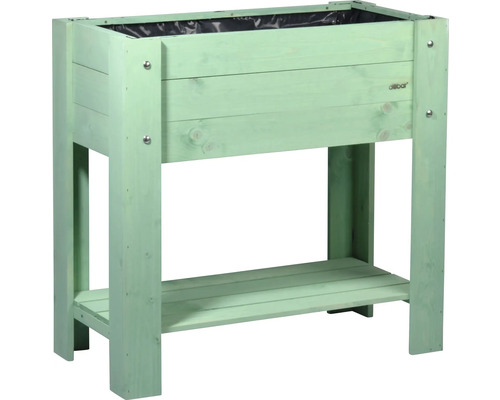 Verhoogd tuinbed op palen, dobar, 80,3 x 40 x 78,4 cm, mintgroen