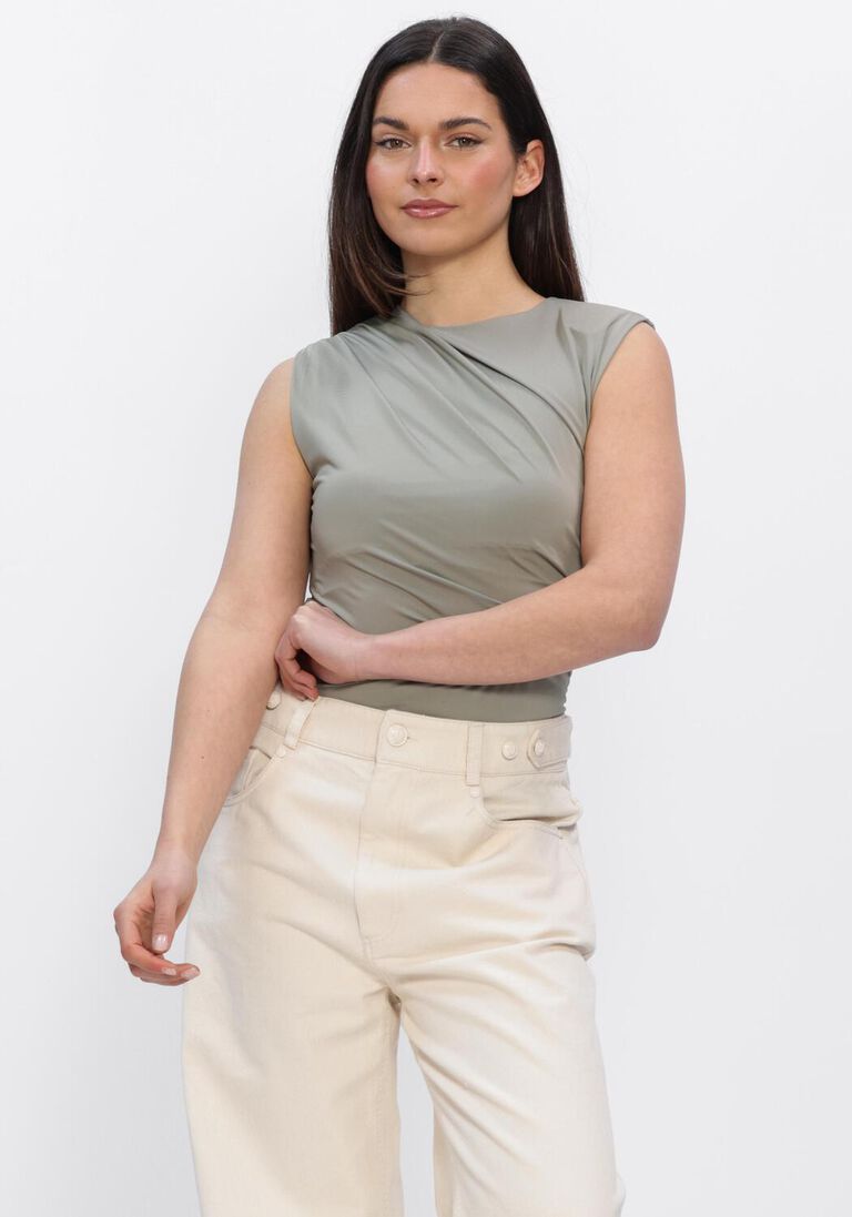 groene rosemunde top billie sl drape top