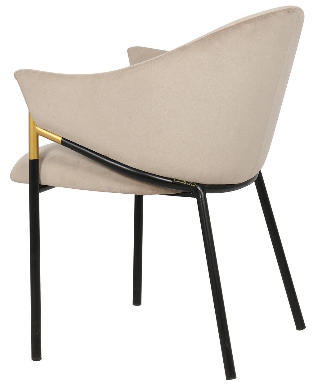 Eetkamerstoel S4578 Khaki VelvetB56 x D59 x H78 cm