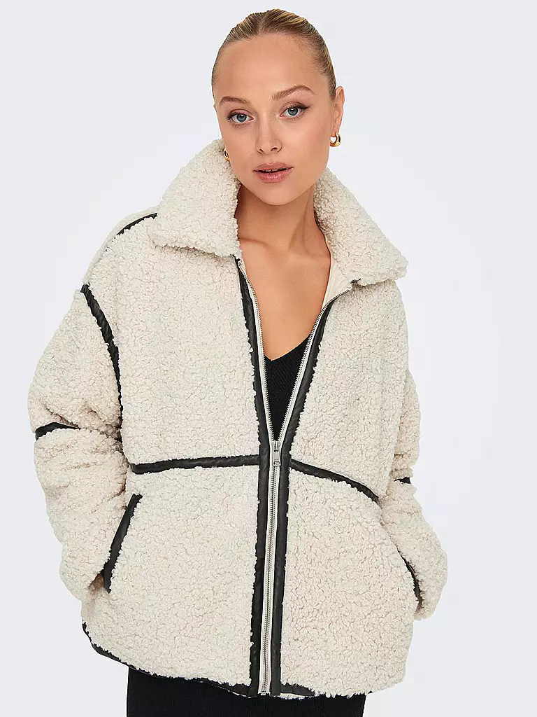 ONLY Jacke in Felloptik ONLPARIS creme