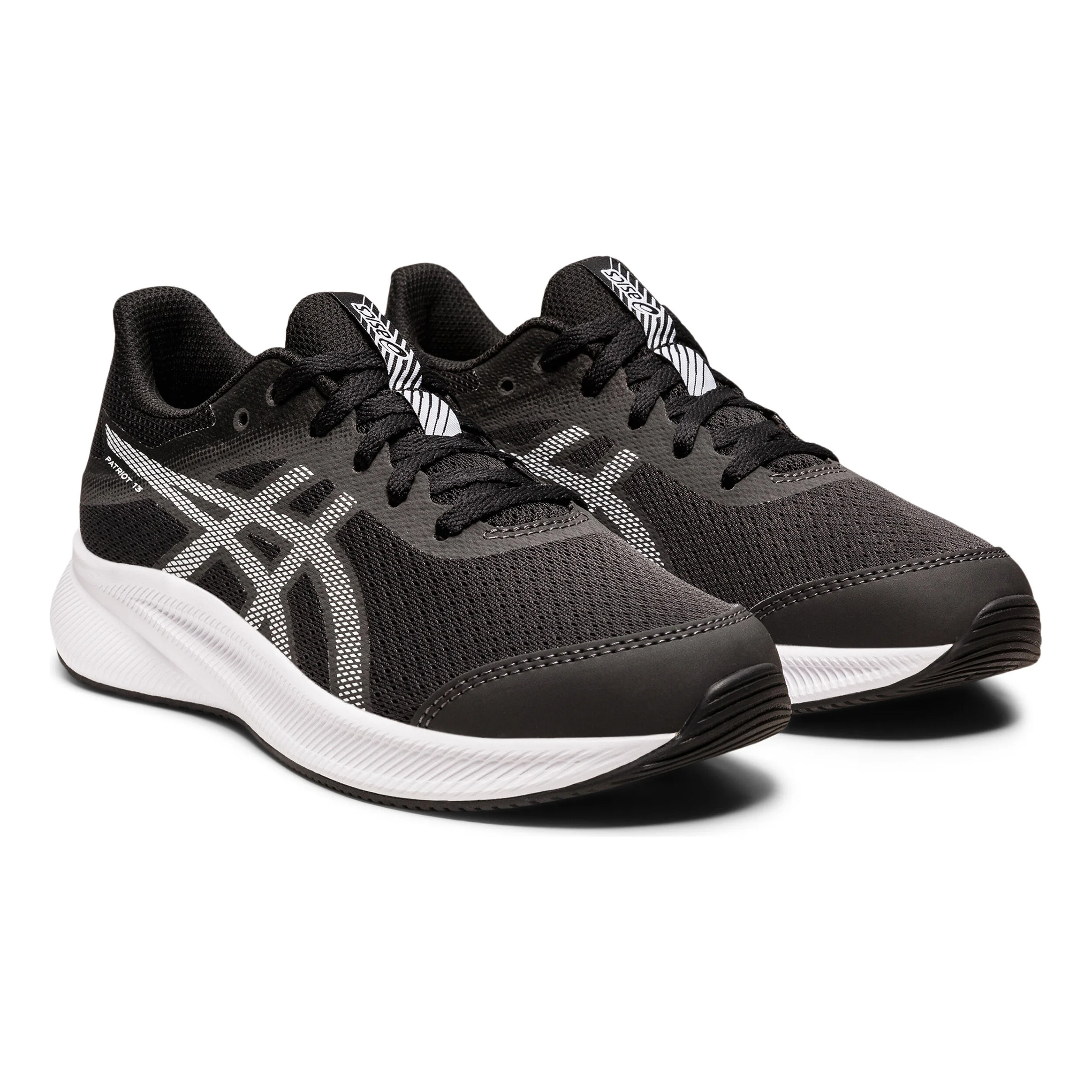 ASICS Patriot 13 GS Chaussure De Running Sans Stabilisateurs Enfants - Gris , Blanc