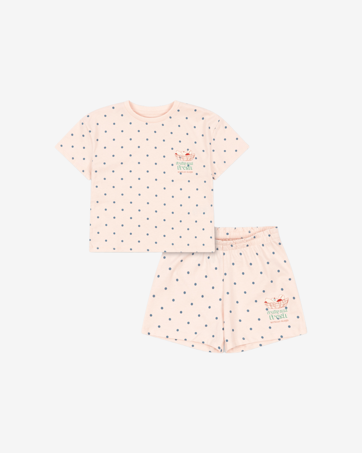 T-Skjorte & Shorts Barn – Øko Bomull | Lin Tee Set GOTS