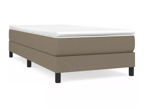 Sommier à lattes de lit Taupe 90x200 cm Tissu
