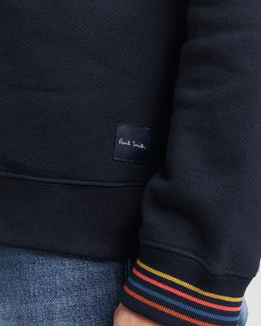 Paul Smith Artist Rib Crew Neck Sweatshirt Navy