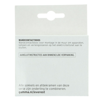 GAMMA Everest Enkel Stopcontact Wit
