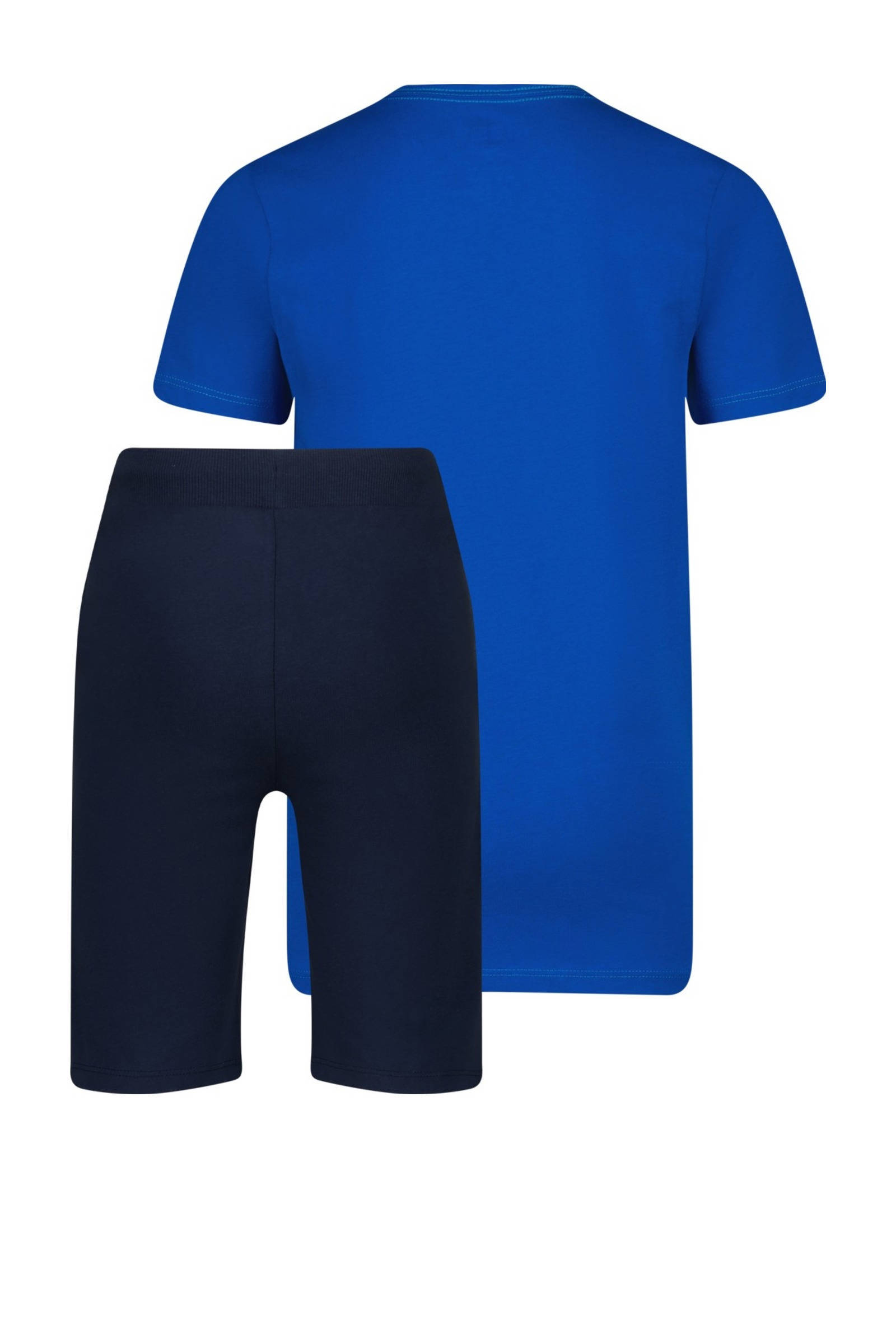 Messi shortama Goal met printopdruk hardblauw/donkerblauw