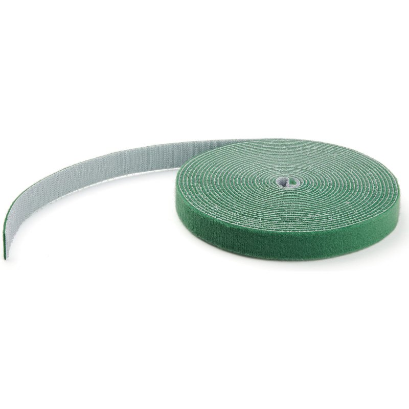 StarTech.com Ruban Auto Agrippant - Rouleau de 30,5 m pour Gestion de Câbles - Ruban Auto-Agrippant - Attaches Câble Ajustables - Sangles de Gestion de Câbles Auto-agrippantes et Réutilisables - Vert