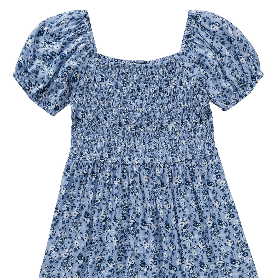 Beatwear Mädchen Kleid mit Blumen allover hellblau