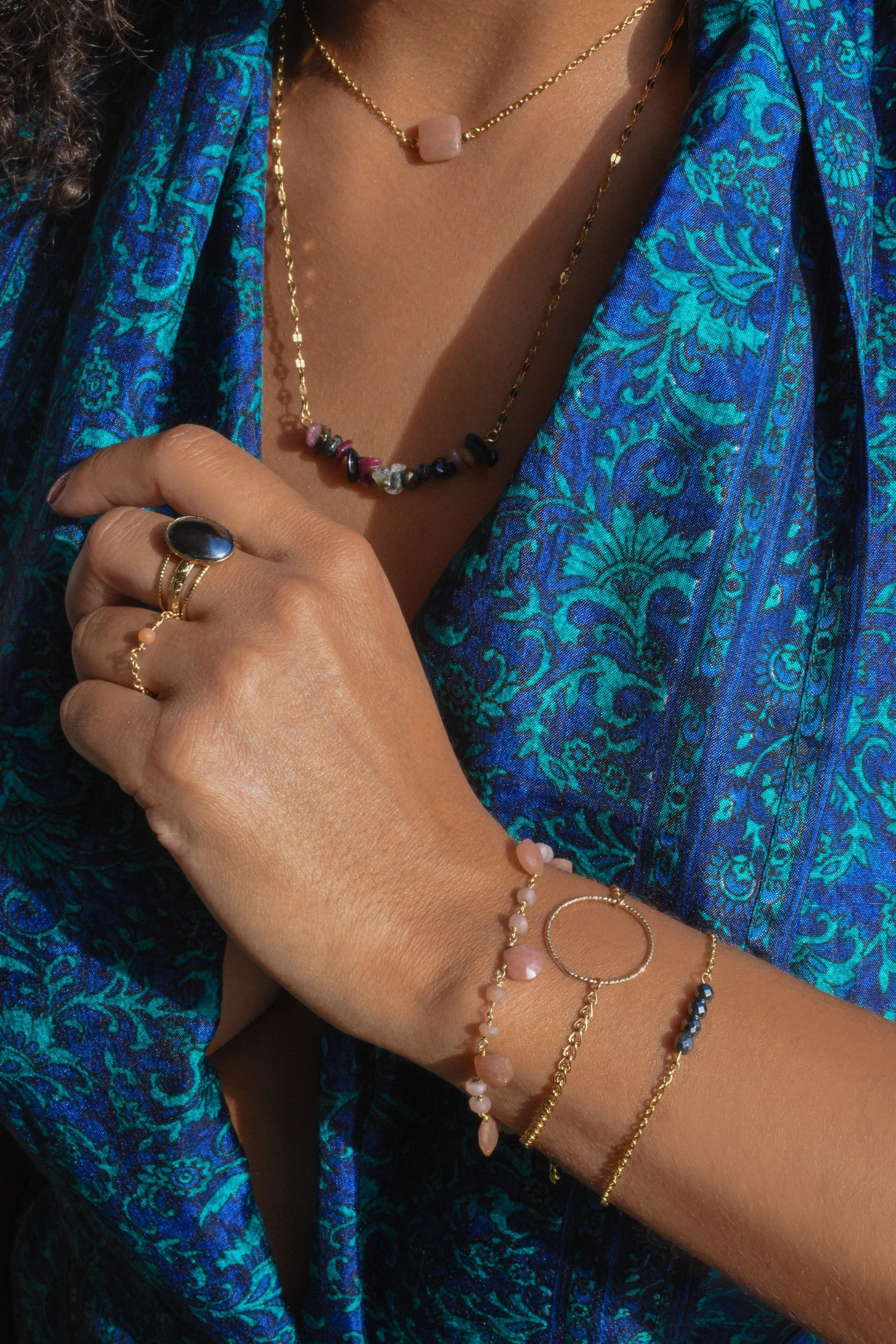 CAMILLE - Bracelet lapis lazuli | Bleu