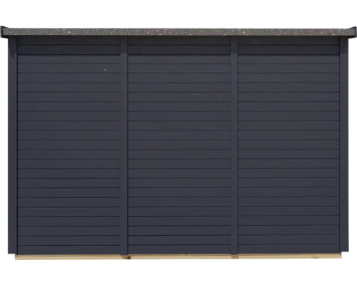 Bertilo Woodline Bike fietsenstalling/tuinhuisje met vloer, 202x106 cm, antraciet