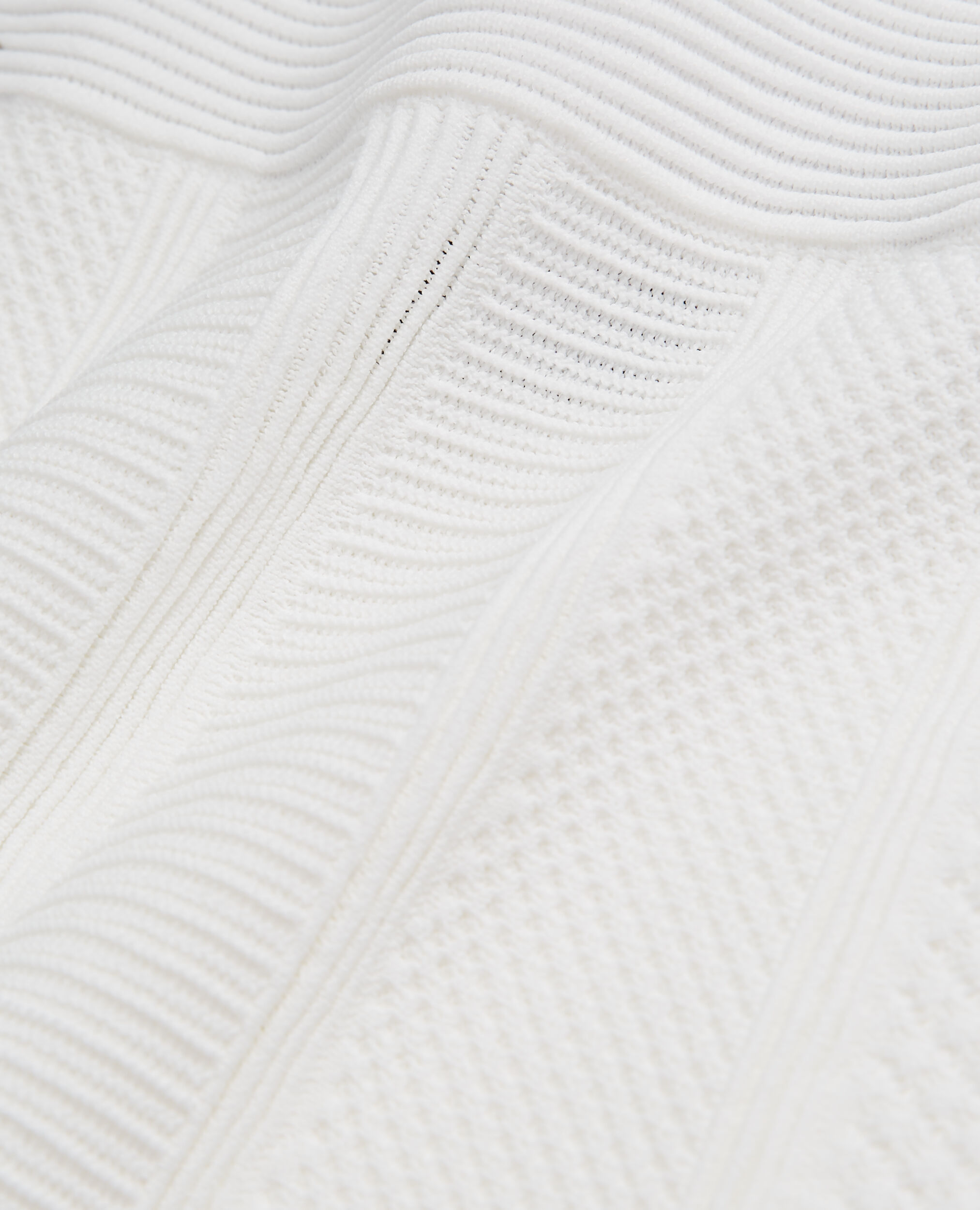 Jupe courte blanche en maille