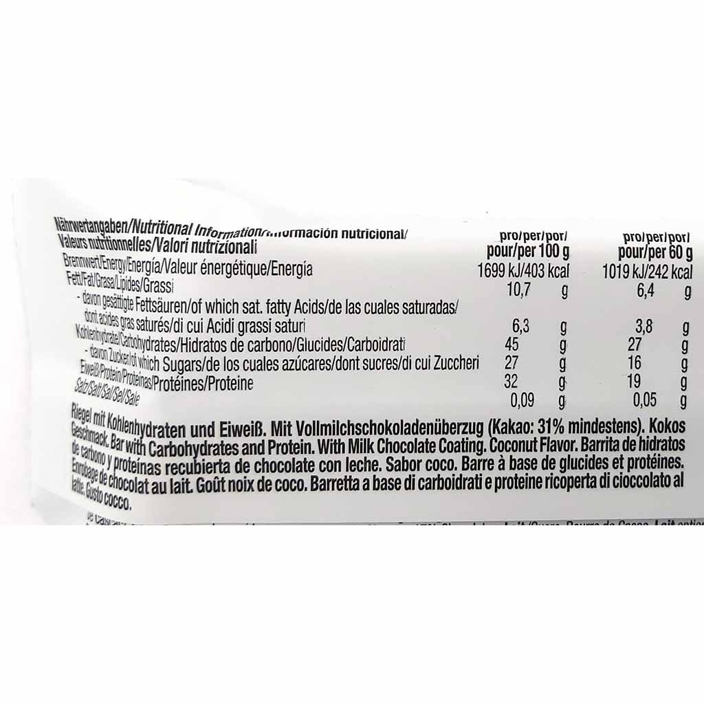 Weider 32% Protein Riegel Kokosnussgeschmack Thekendisplay 12x60g =720g MHD:20.1.26