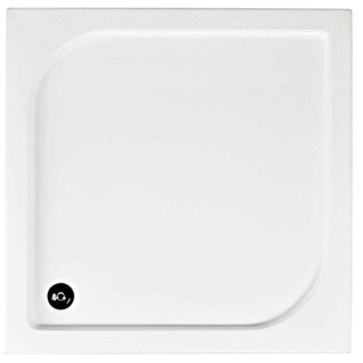 Kerra Hera douchecabine met douchebak 90x90cm zwart